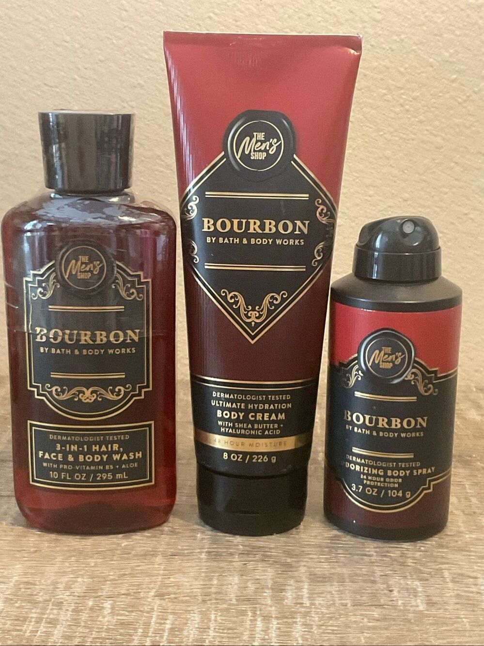 Bath and Body Works Men’s BOURBON 3 Piece Set